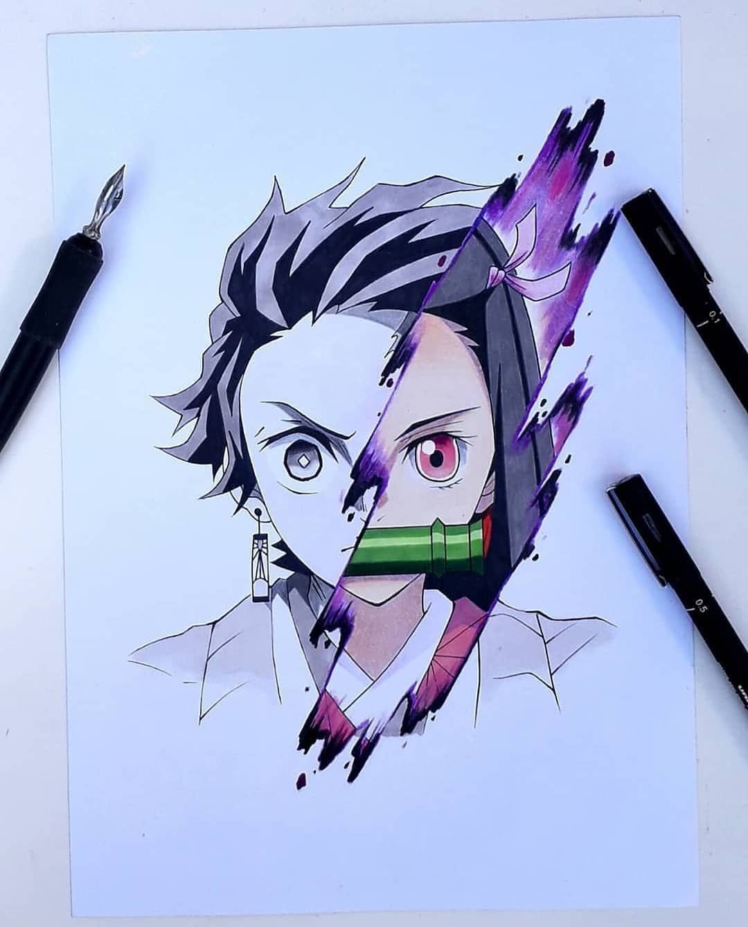 Танджиро Камадо стиль воды