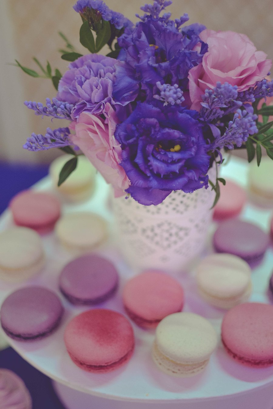 Кофе в сиреневых тонах