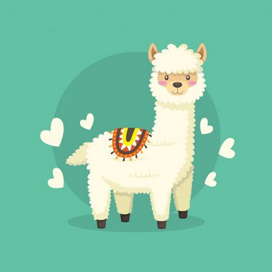 Рисунок ламы для срисовки