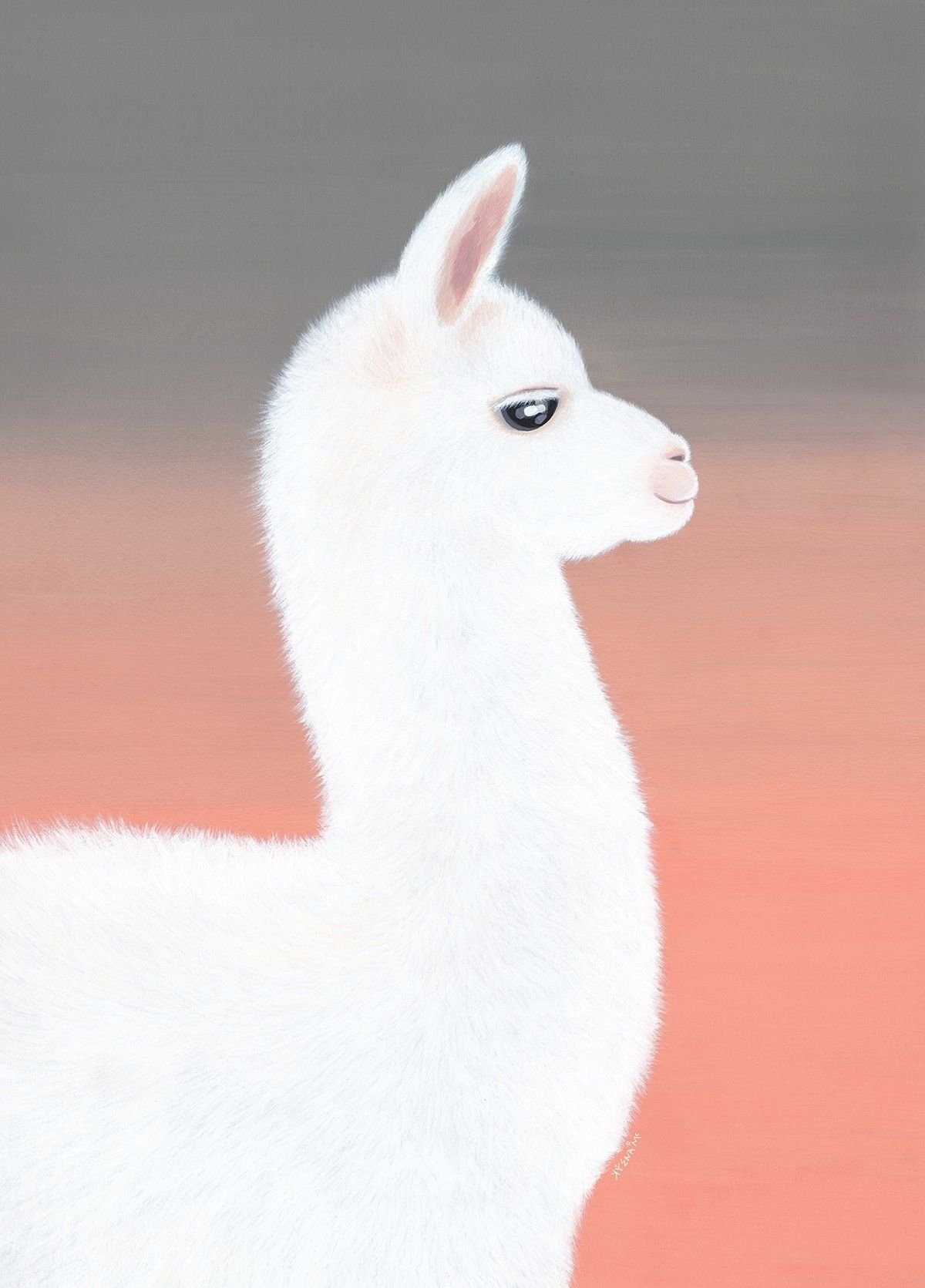 Крутая альпака в очках