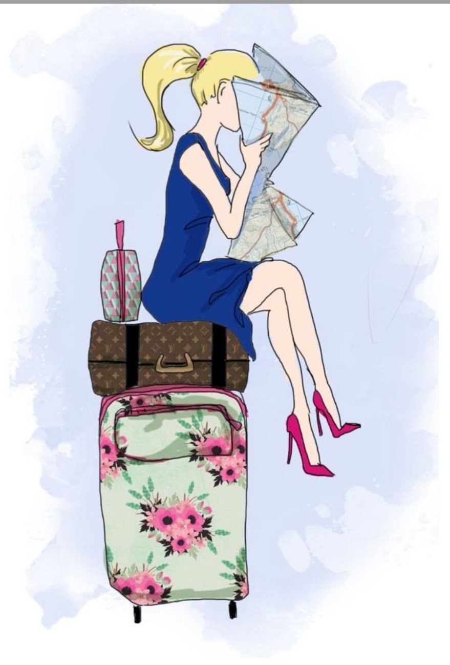 Чемодан на море