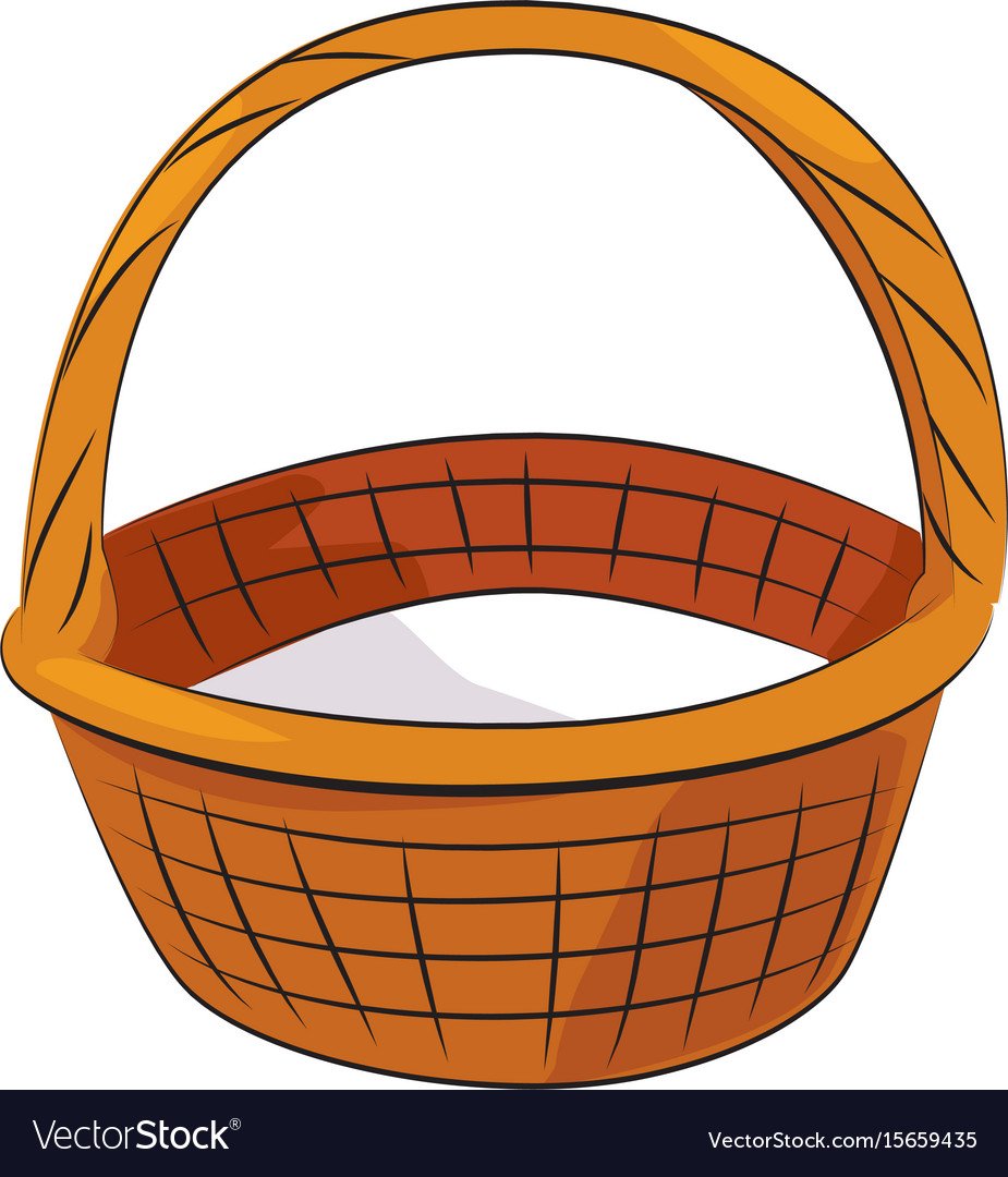 Корзинка на прозрачном фоне