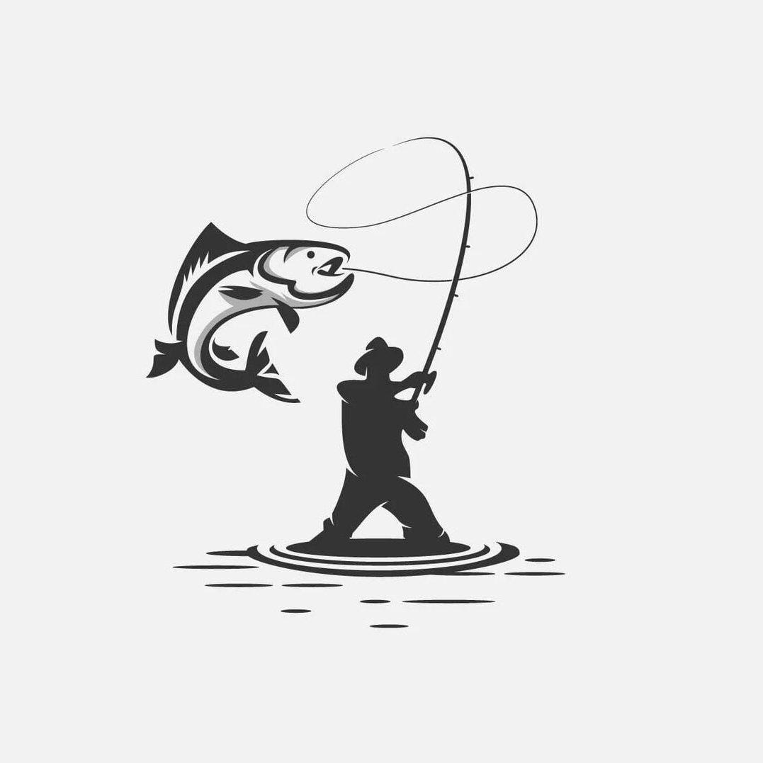 Силуэты рыбаков