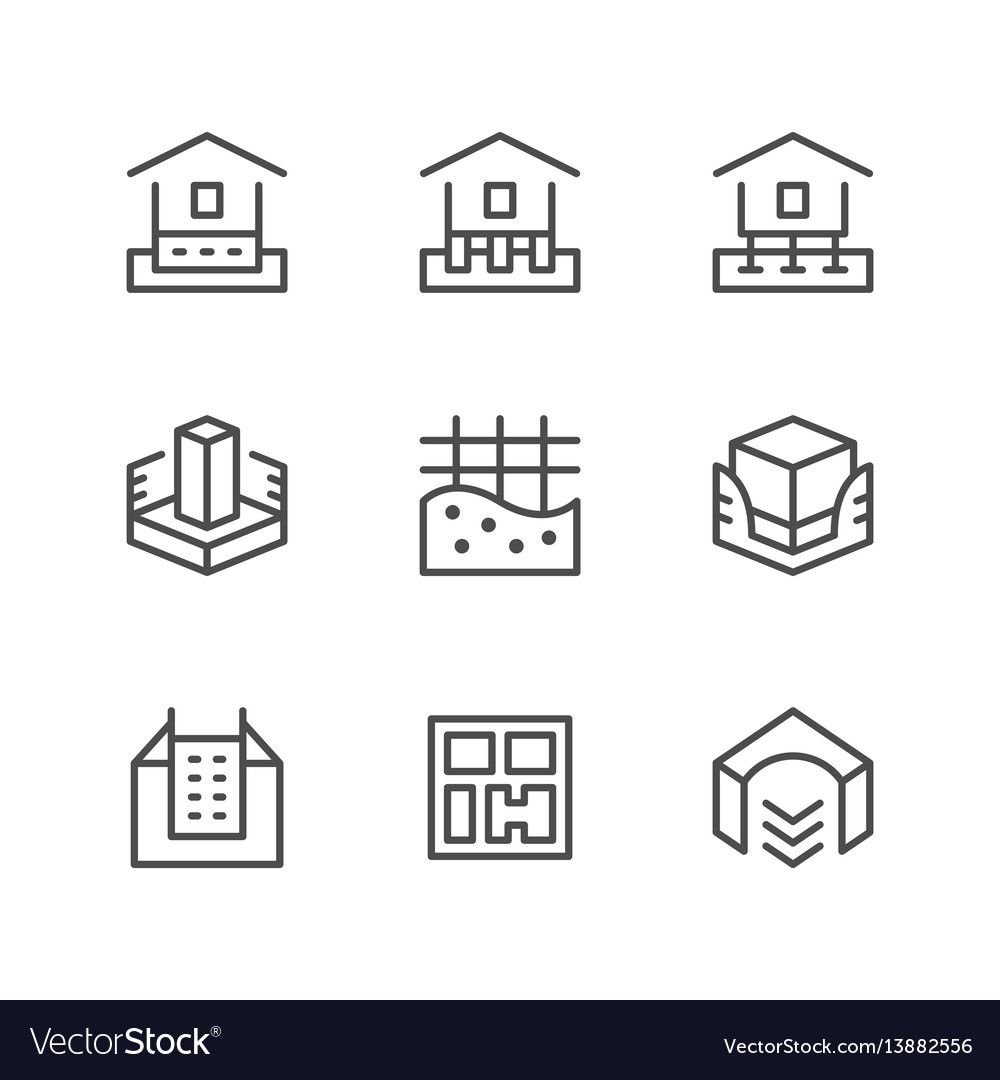 Фундамент иконка