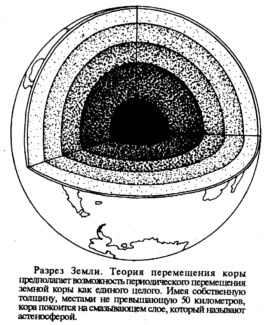 Земля в разрезе картинки