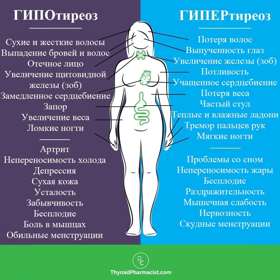 Щитовидная железа симптомы заболевания у женщин