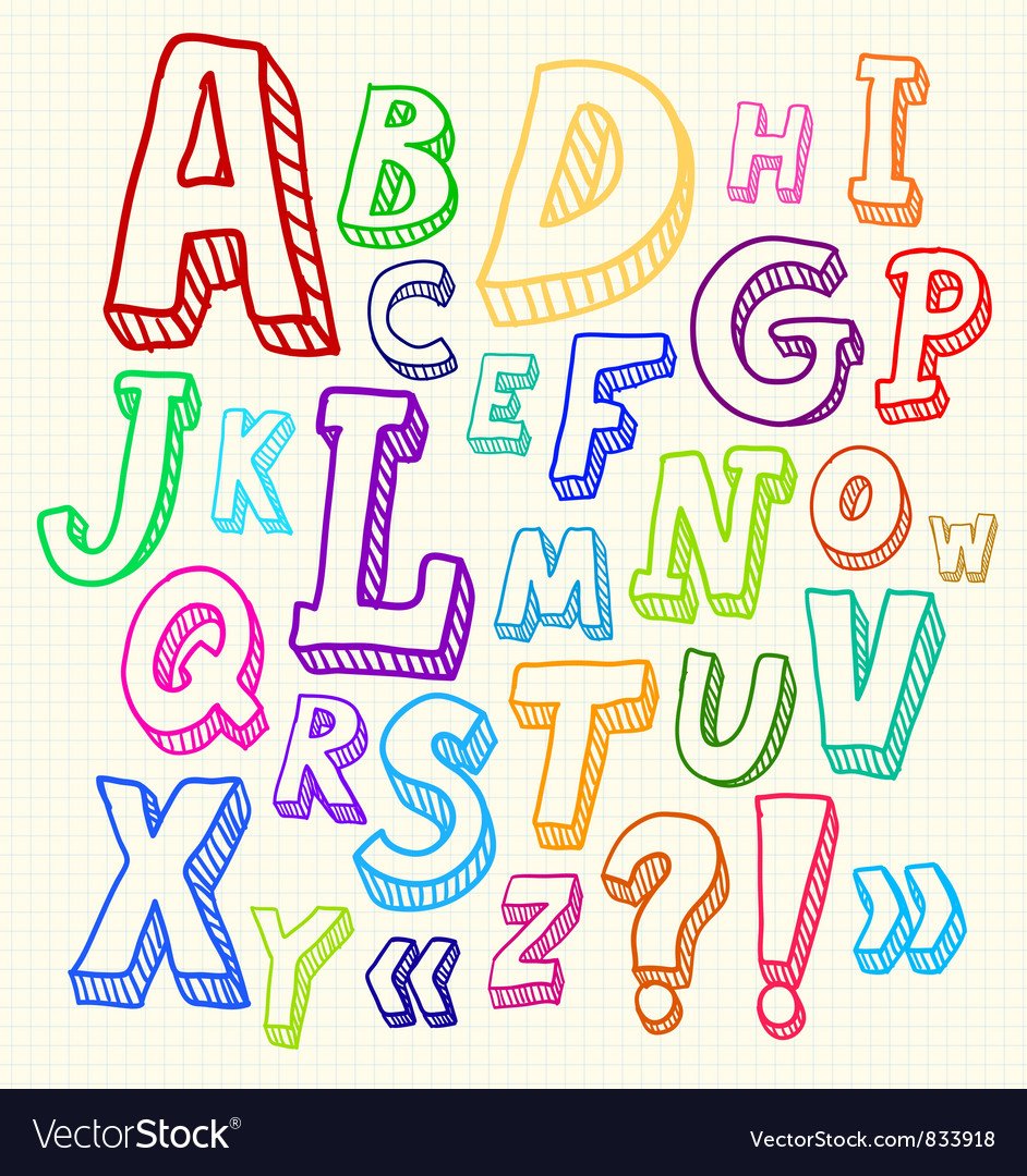 Красивые буквы на английском для рисования