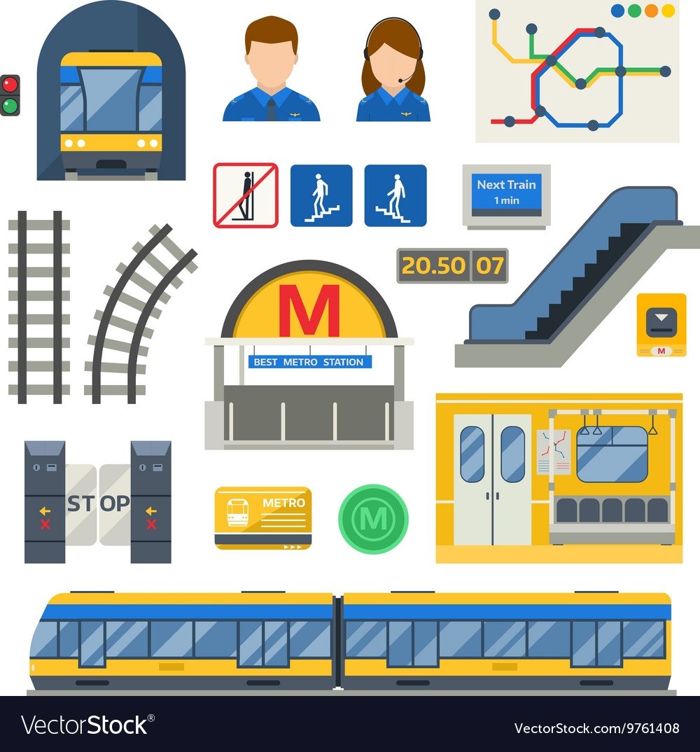 Метро рисунок