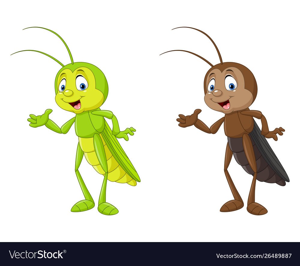 Кузнечик мультяшка