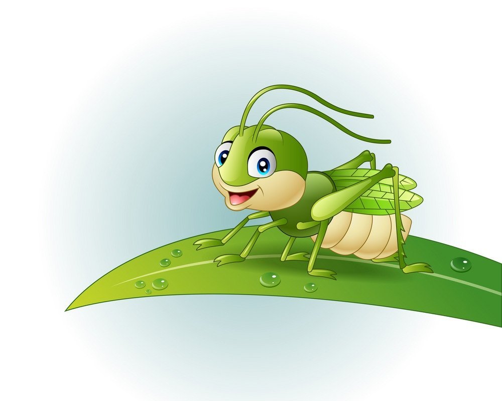 Кузнечик для детей
