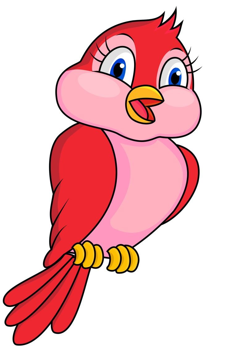 Птичка мультяшная