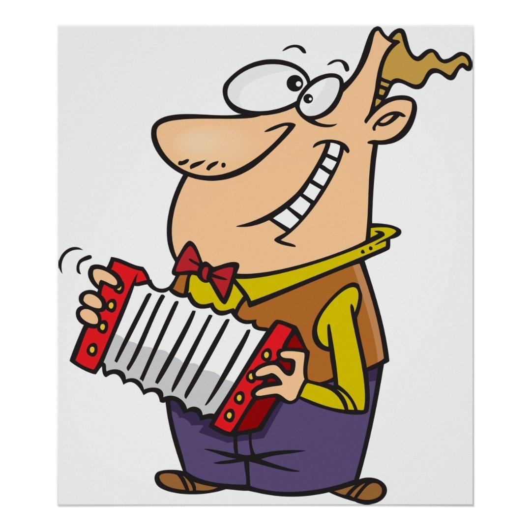 Мужик с гармошкой карикатура