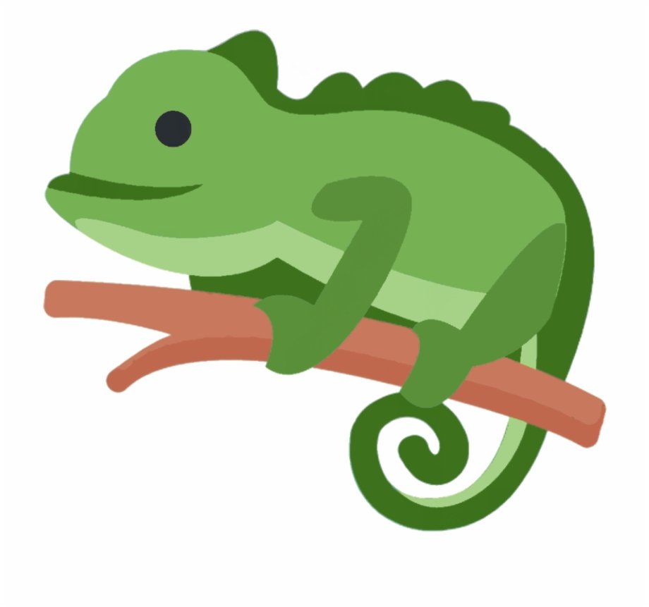 Смешной хамелеон рисунок