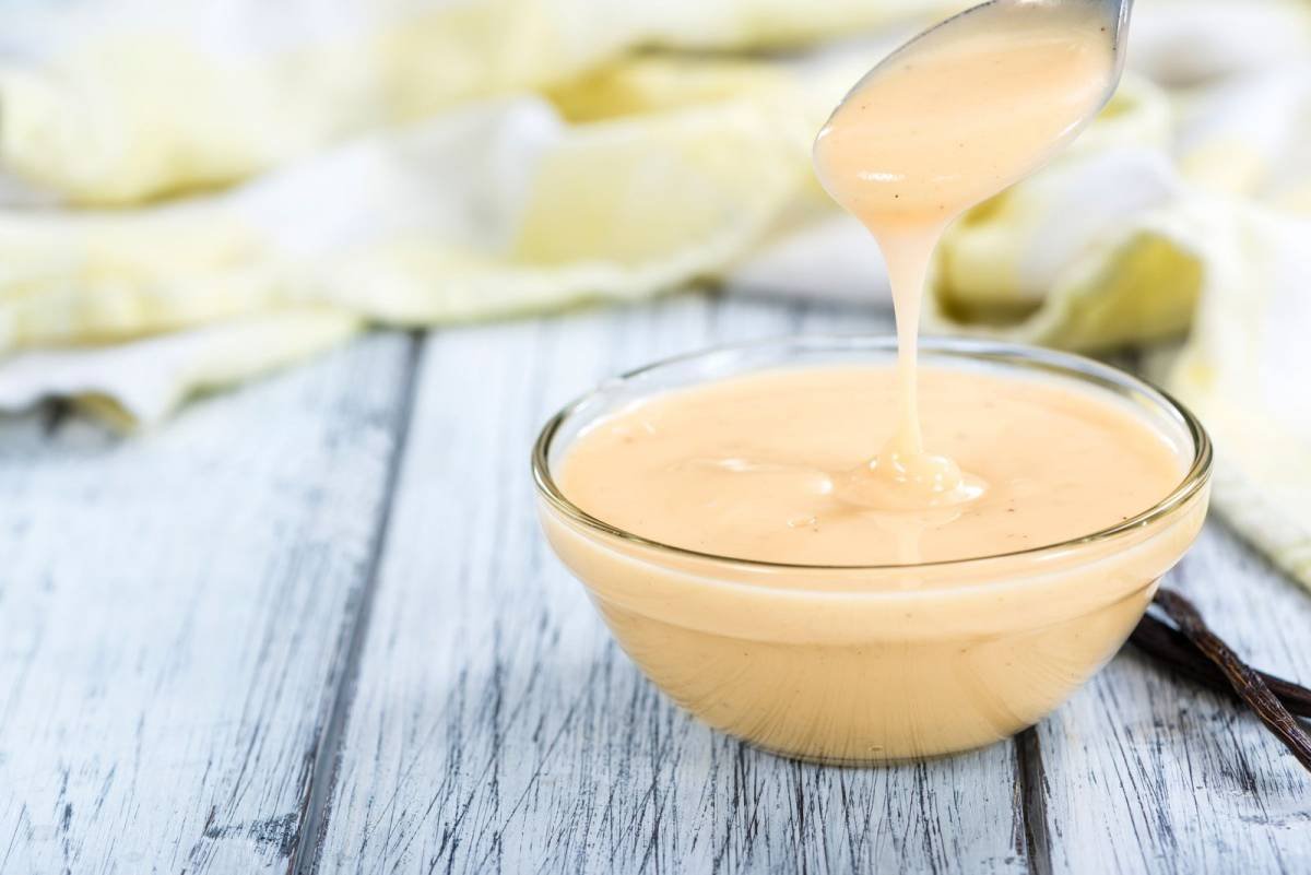 Сгущенное молоко в пиалке