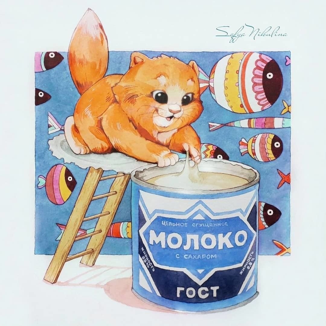 Кот в сгущенке