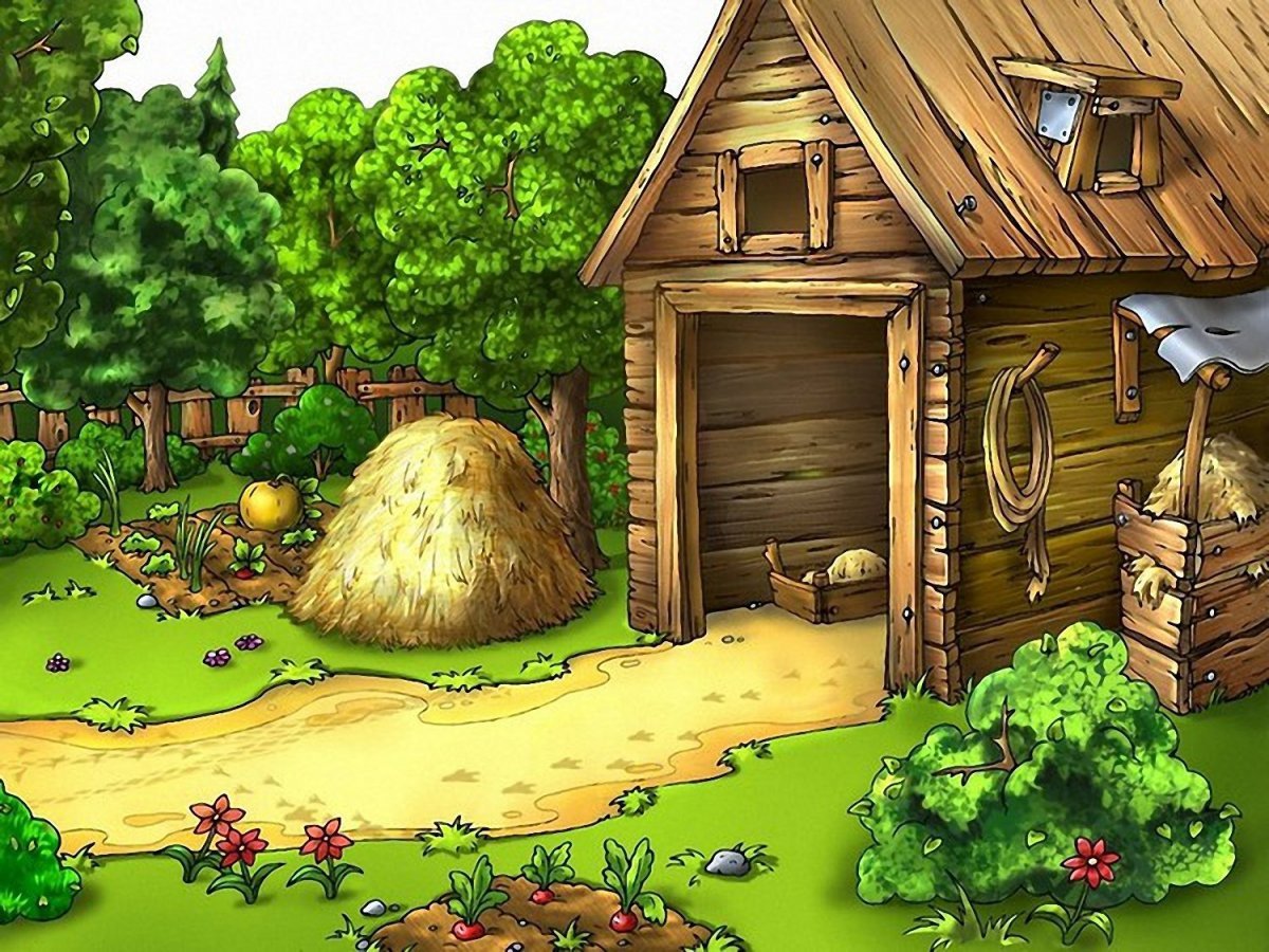 Сказочный деревенский домик