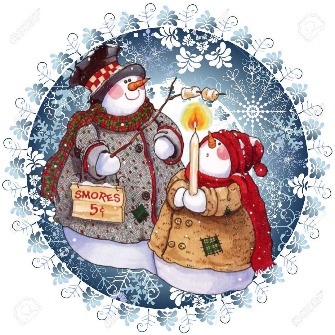 Новогодние мотивы для декупажа