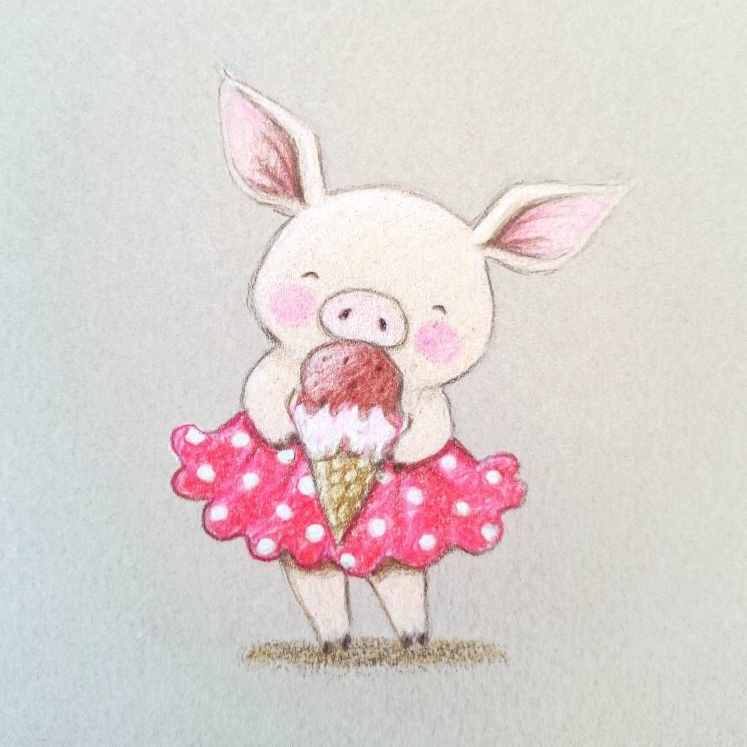 Милые поросята рисунки