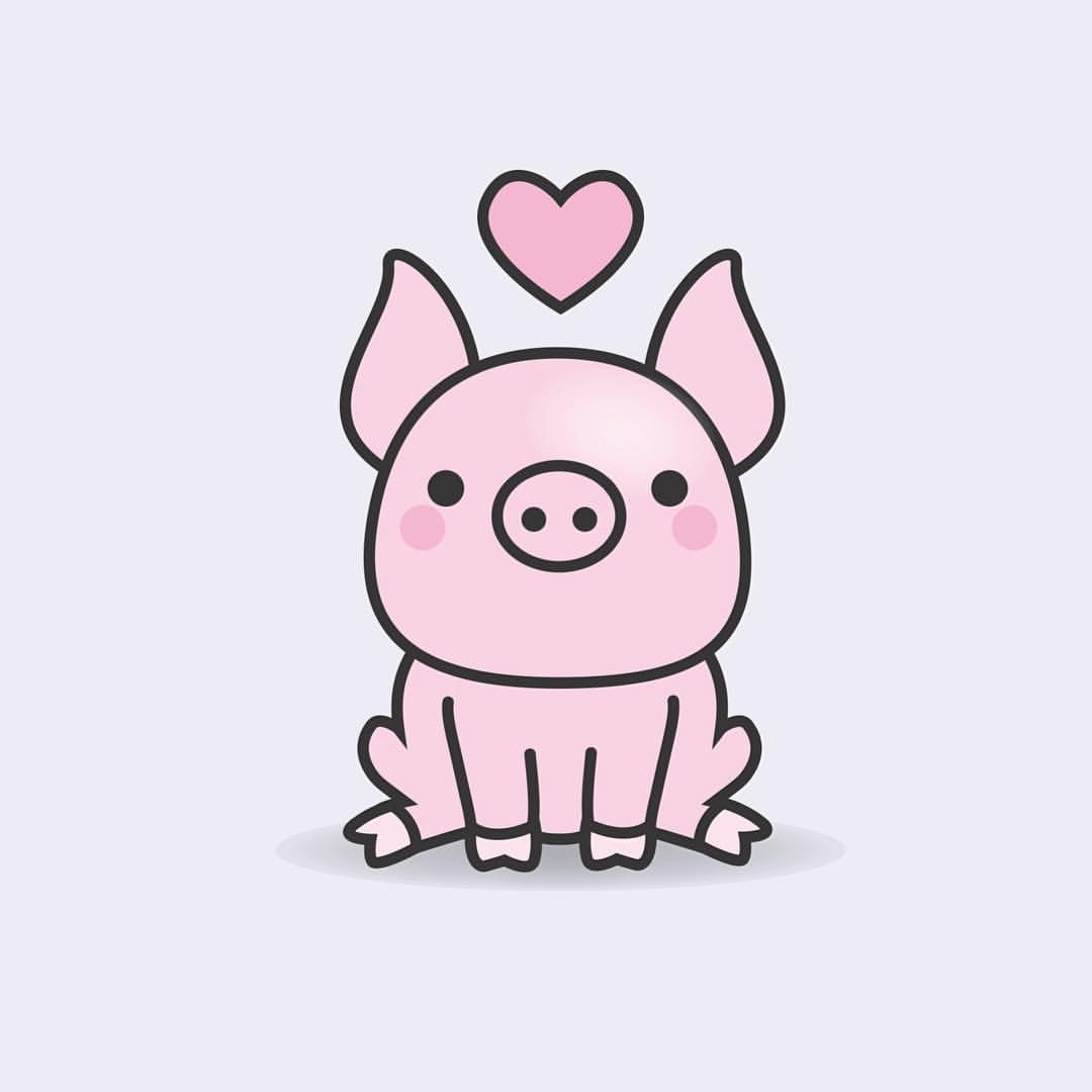 Милые свинки арт