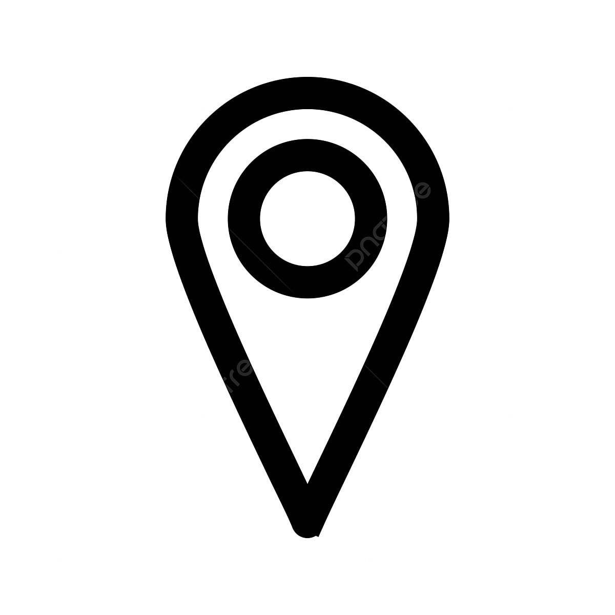 Значок местоположения на белом фоне