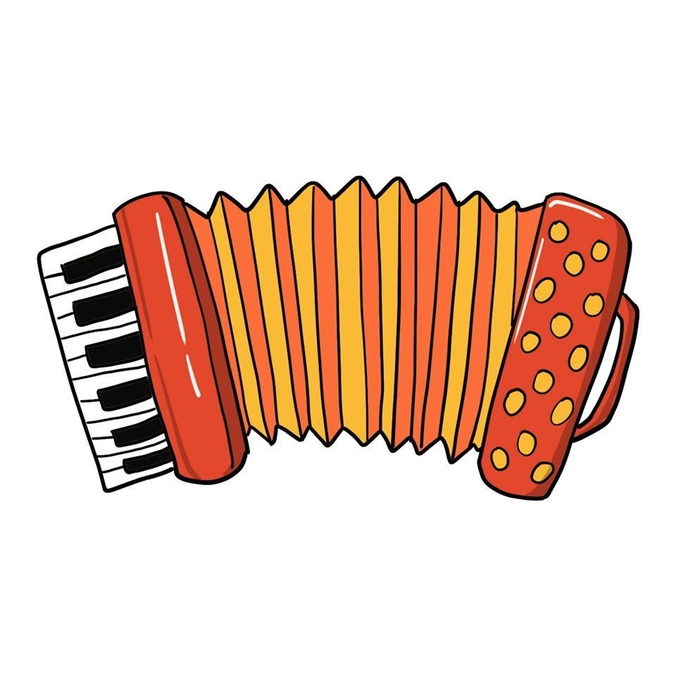 Гармошка иллюстрация