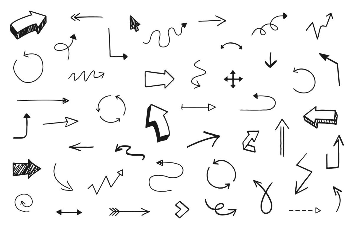 Стрелочки для конспектов