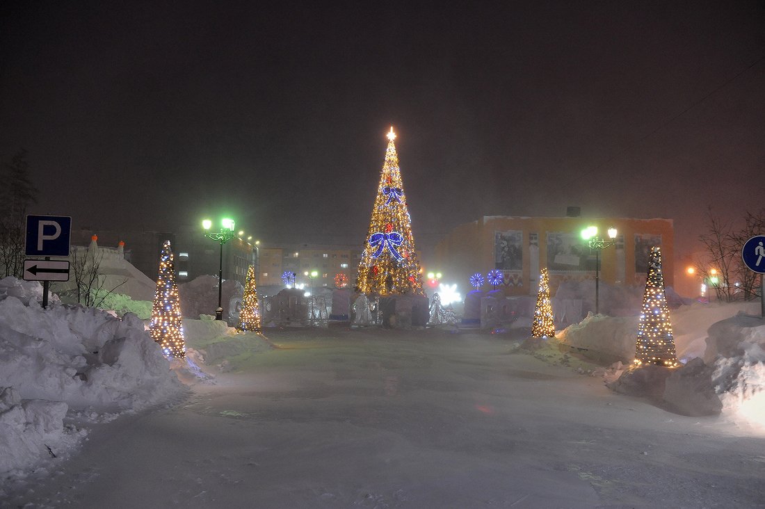 Снежный городок Норильск 2022