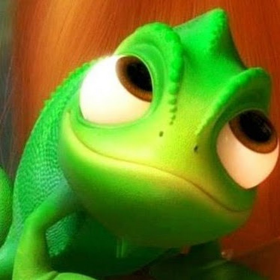 Хамелеон из Рапунцель с языком