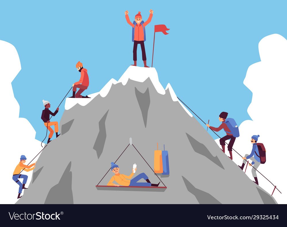 Скалолаз мультяшный