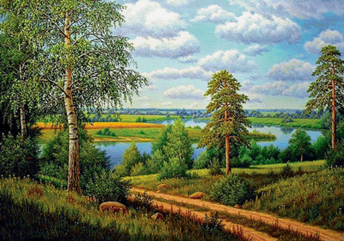 Родные просторы Пушгоры панорама