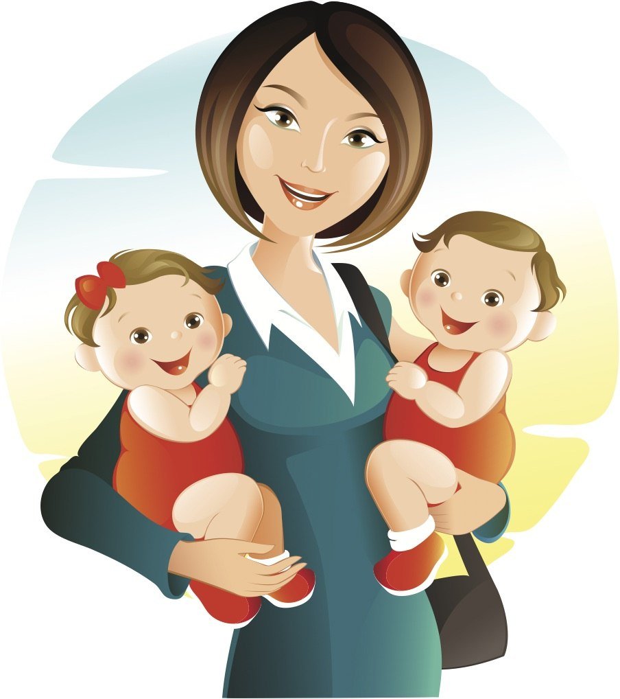 Воспитатель и дети клипарт