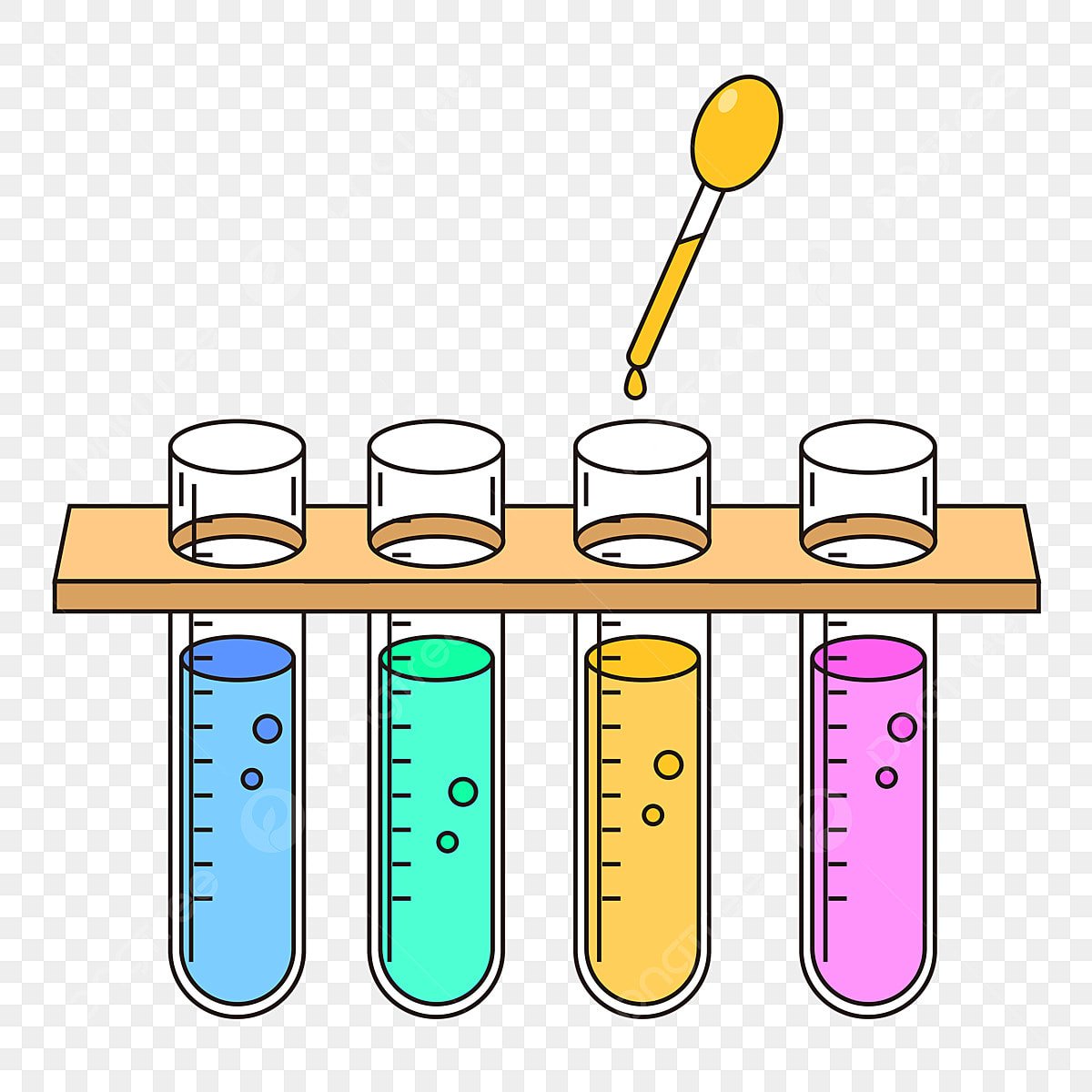 Пробирка нарисовать
