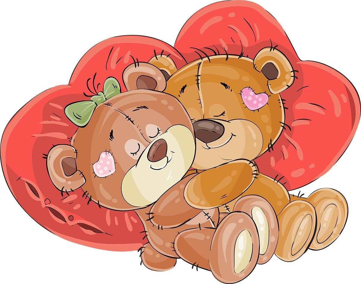 Влюбленные мишки