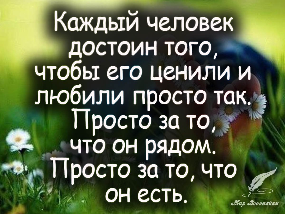 Любить просто так цитаты