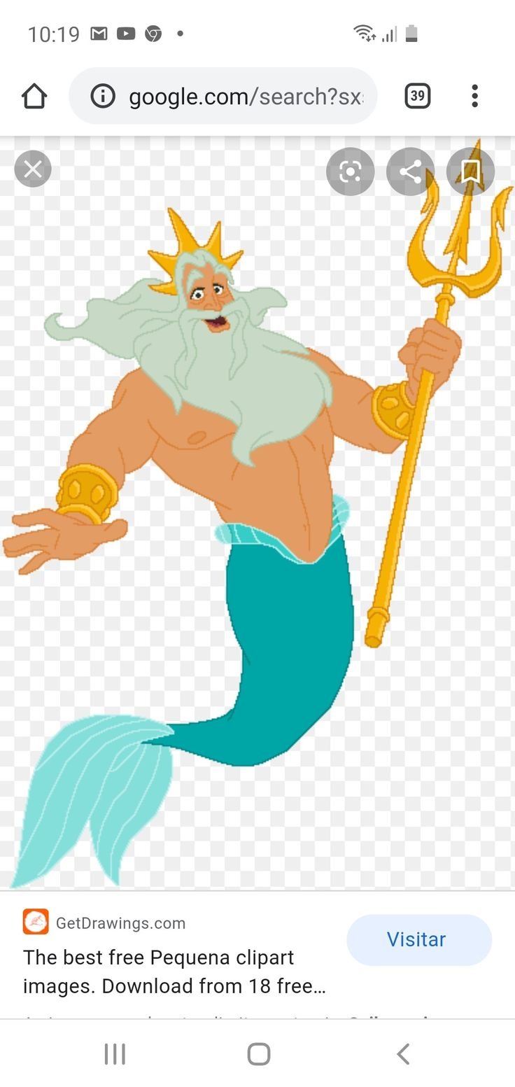 Царь Тритон из Русалочки