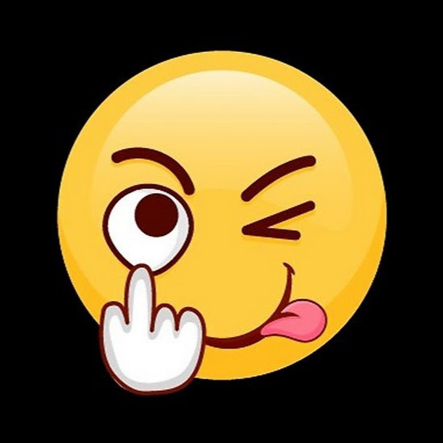 Смайлик показывает язык