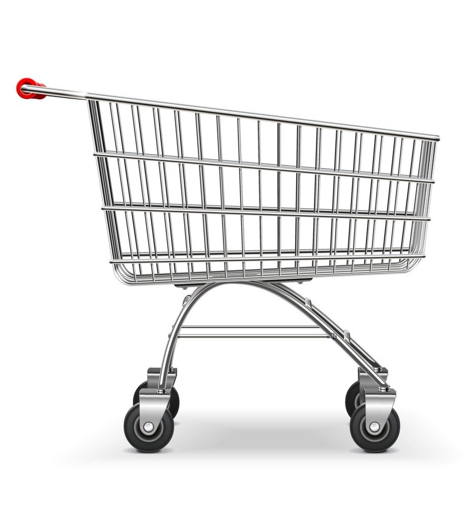 Девушка с тележкой