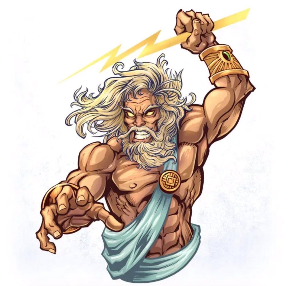 Тату богов Олимпа Посейдон