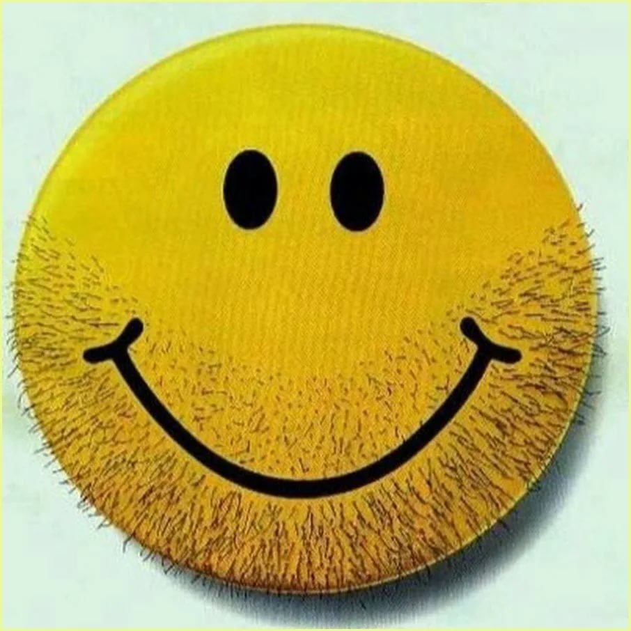 Смайлик с щетиной