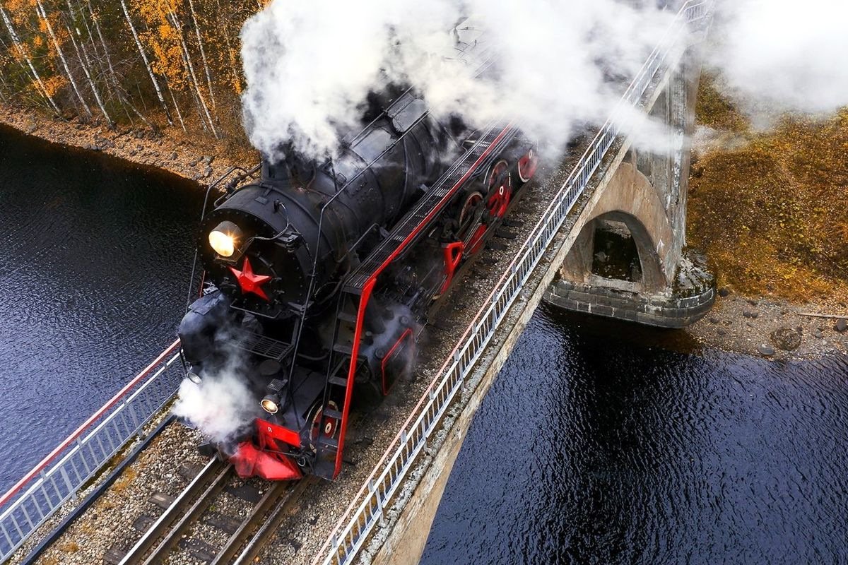 Ретропоезд Рускеала Сортавала