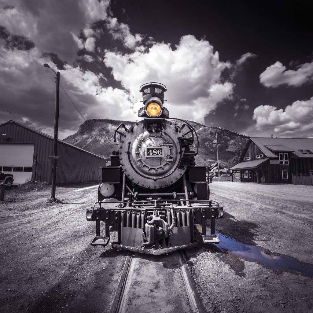 Винтажный паровоз