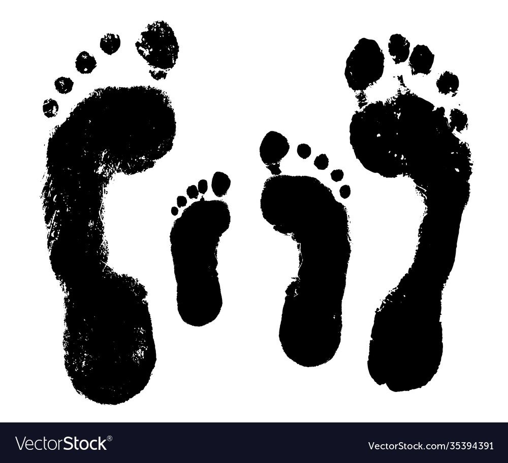 Отпечатки женских ног