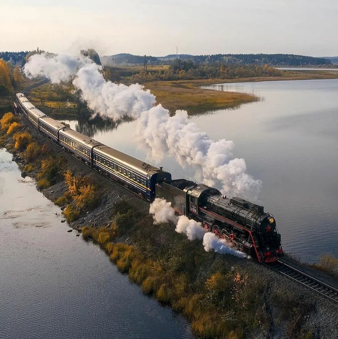 Ретро-поезд Рускеальский экспресс