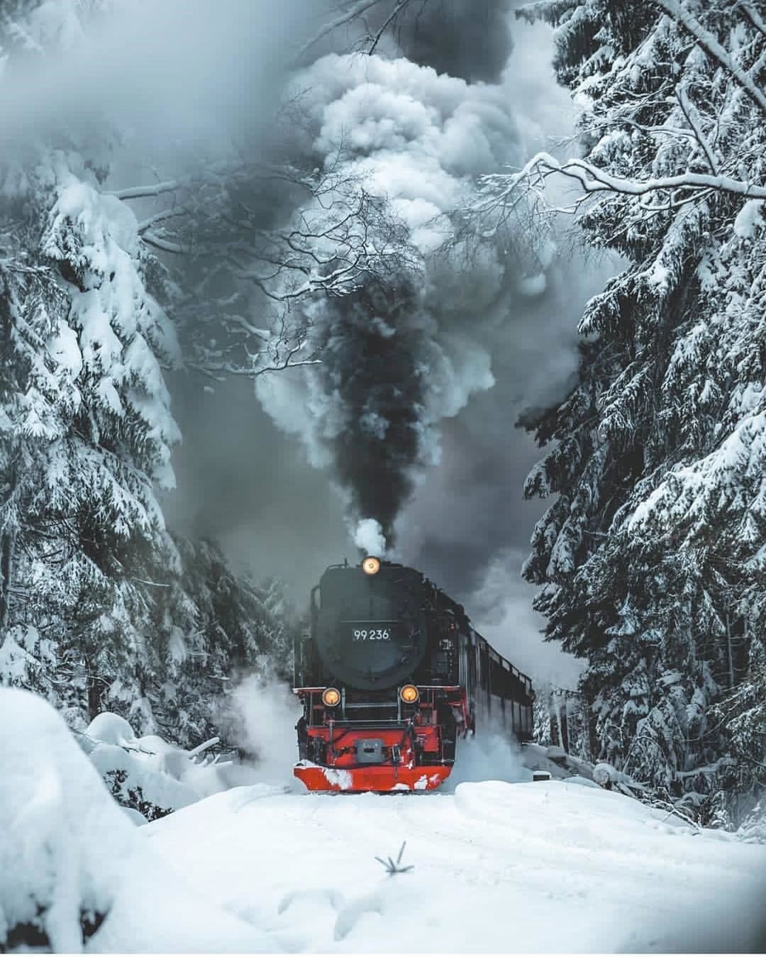 Поезд зимой