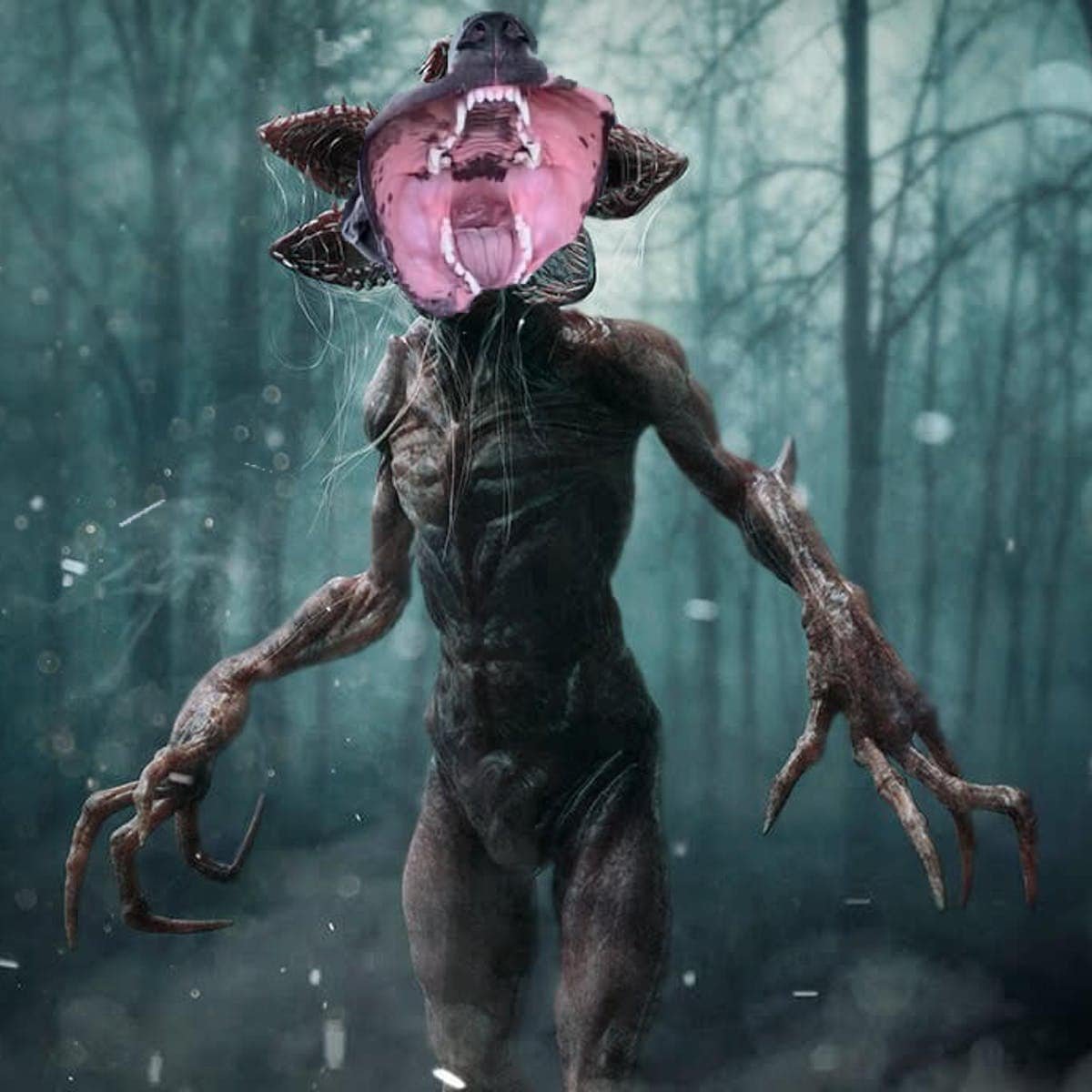 Демогоргон из очень странных дел рисунок