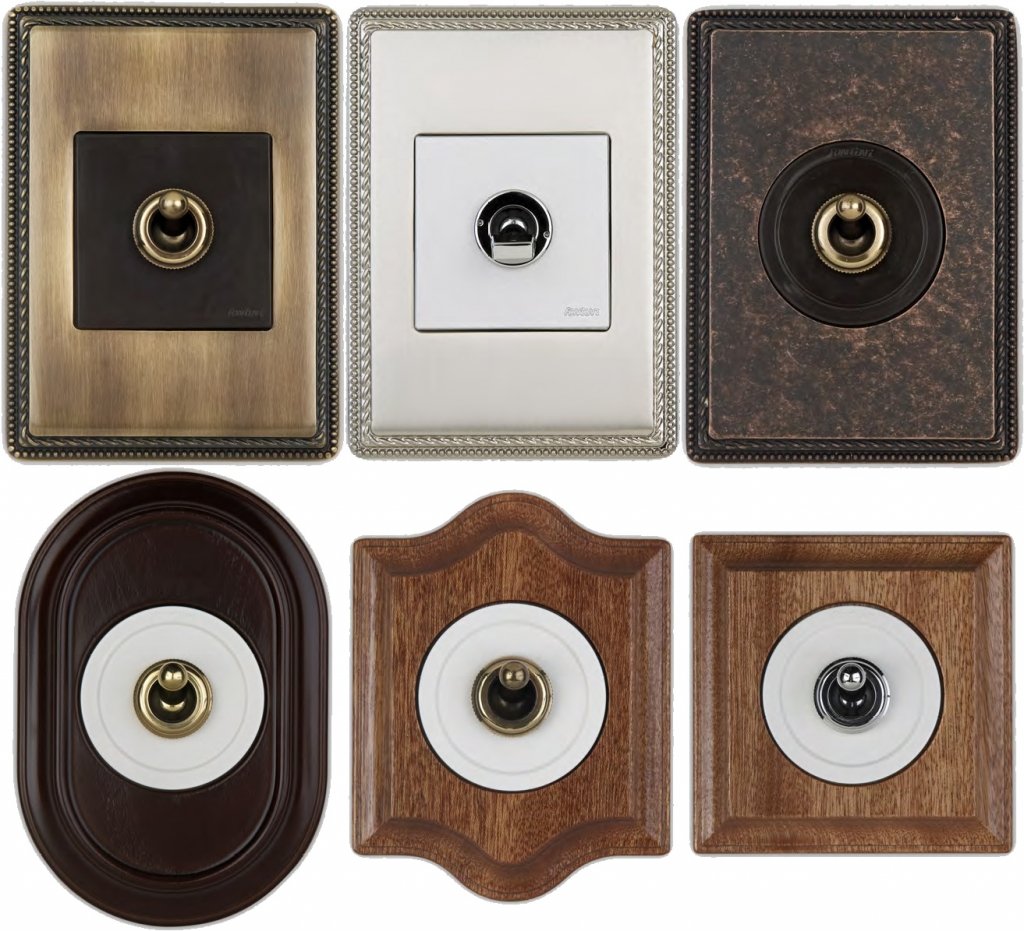 Розетки и выключатели из дерева