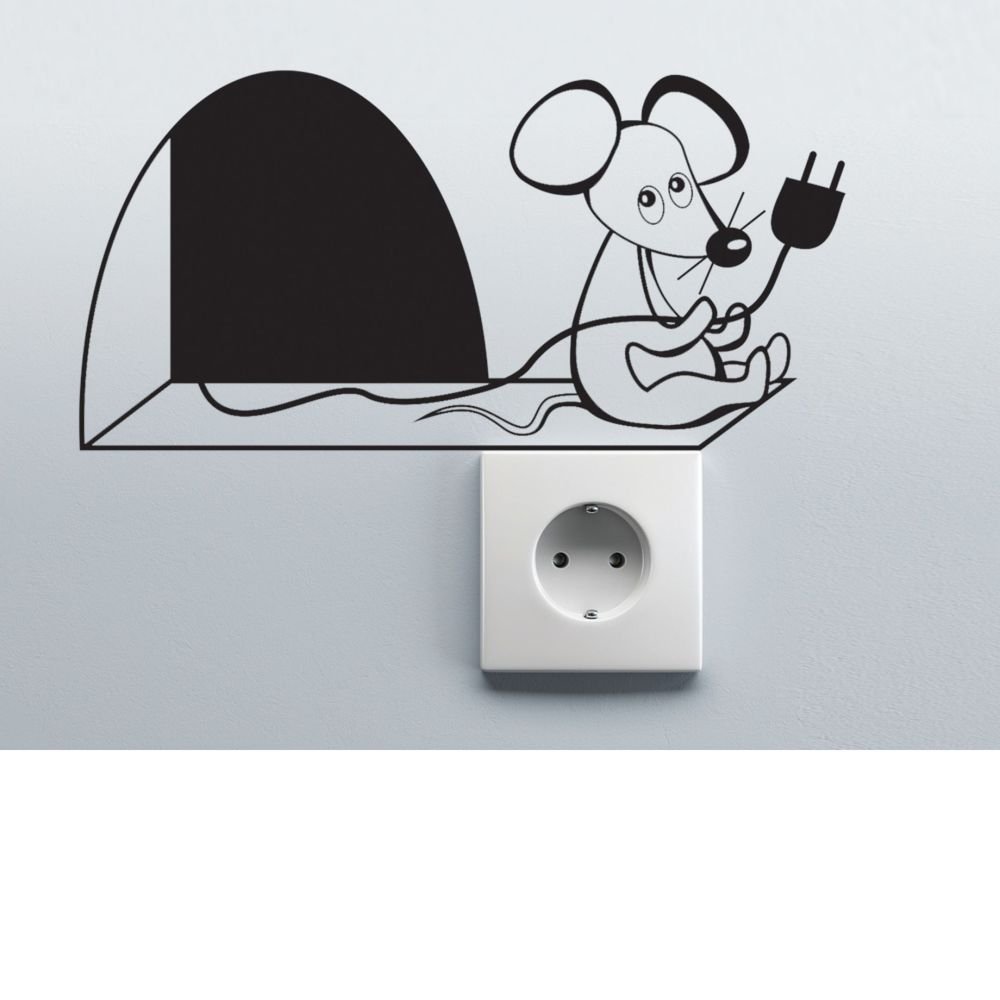 Трафареты мышей для стен