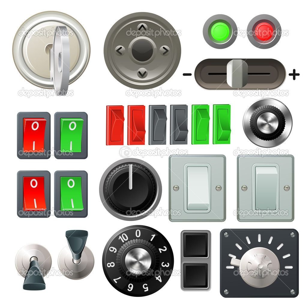 Панель с кнопками управления