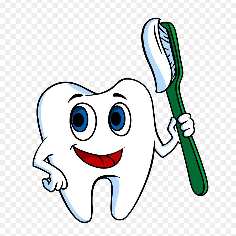 Зубик с зубной щеткой