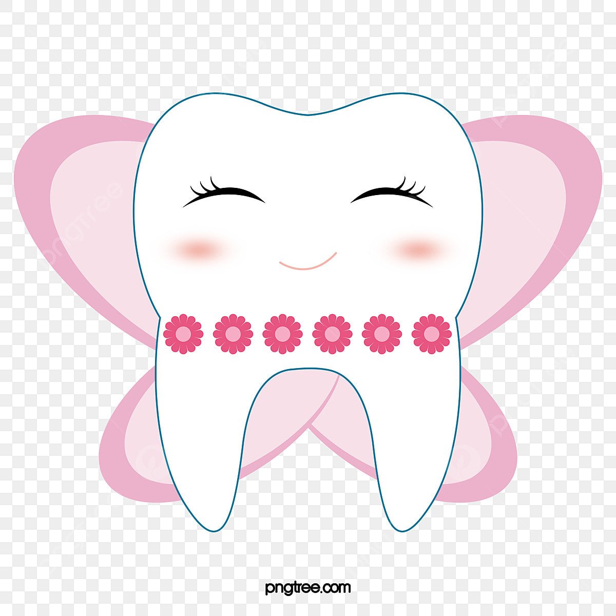 Зубик розовый